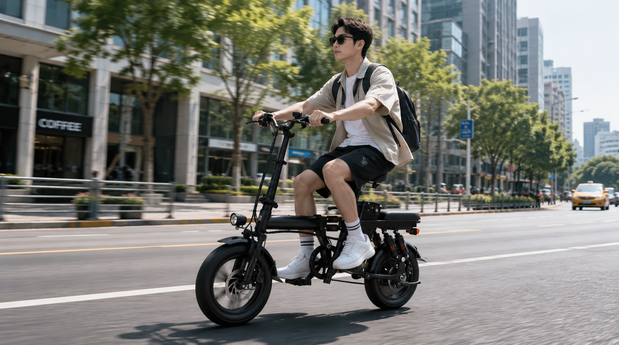 Gleeride A9 Star 14 Inch Folding E-Bike | 500W Motor & 48V 15Ah Removable Battery