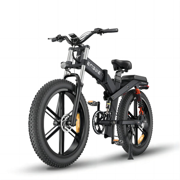ENGWE X26 26" Fat Tire Folding Electric Bike MTB 1200W (Peak) Motor 48V 29.2Ah Dual Battery