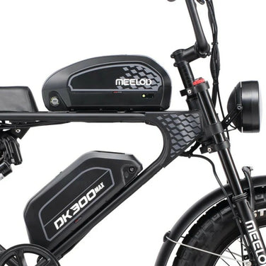 MEELOD DK300 MAX 20" Retro Moped Style Electric Bike 750W(1200W Peak) Dual Motors 48V 20Ah Dual Batteries