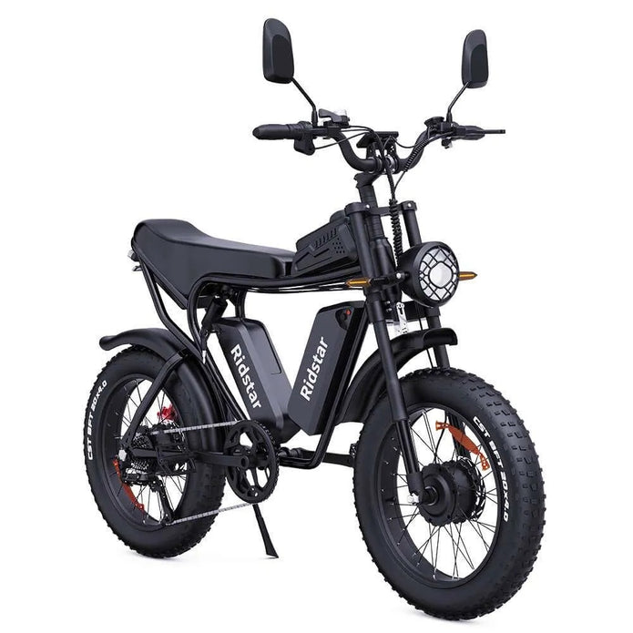 Vélos électriques RIDSTAR Q20 Pro 20" à gros pneus, moteur 2 x 1000 W, double batterie 52 V 20 Ah