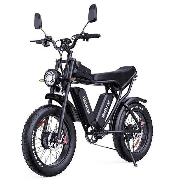 RIDSTAR Q20 Pro 20" Fat Tires Electric Bikes 2*1000W Motor 52V 20Ah Dual Battery